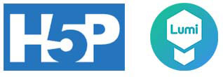 H5P and Lumi logos